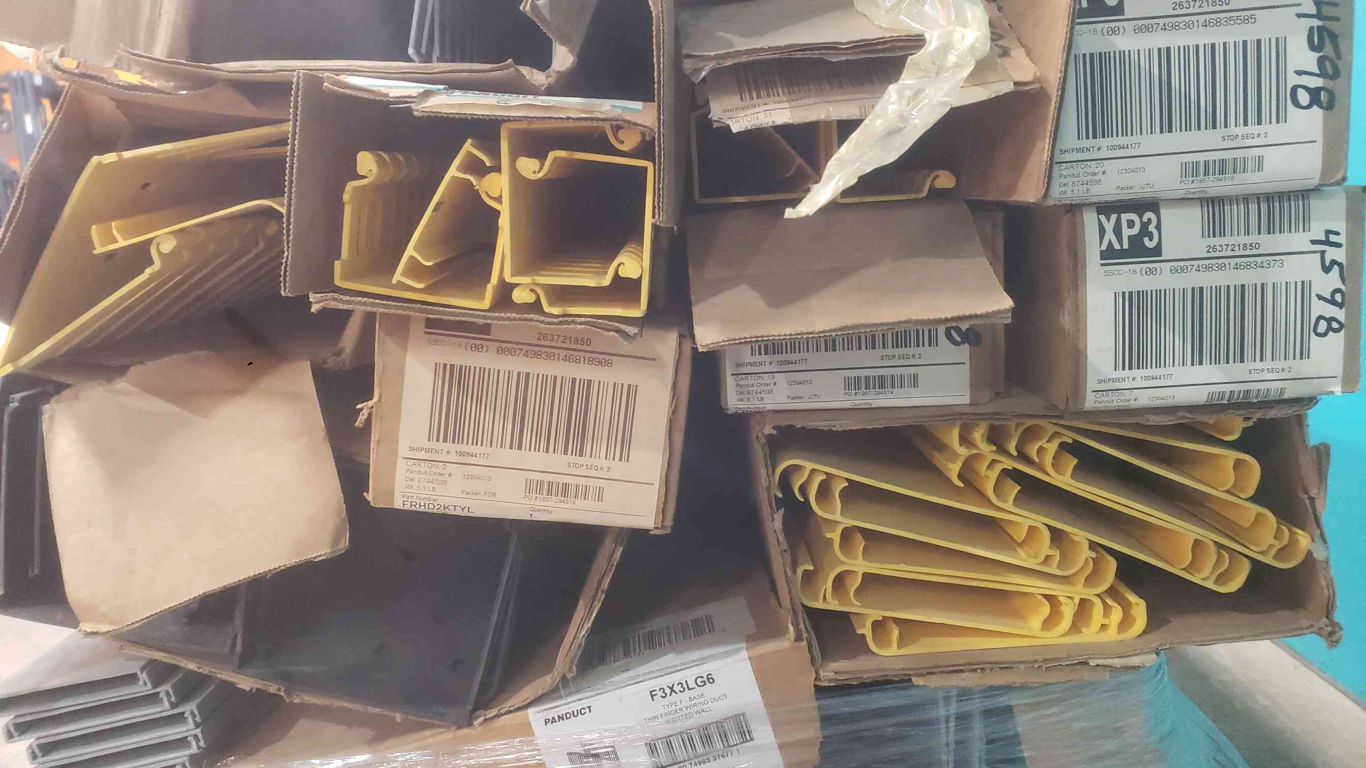 Panduit FiberRunner, Cable Raceway, LOT on pallet, Unused