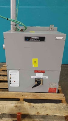 125 Amp. AMETEK #RS150MB-12, 15 KVA Remote Manual Bypass Switch, UPS Transfer, 120 Volts, 1 Phase