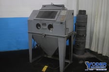 42" x 24" x 23" Econoline #42-24, blast cabinet, 17" x 11" side door openinbg, 22' x 10" sight window