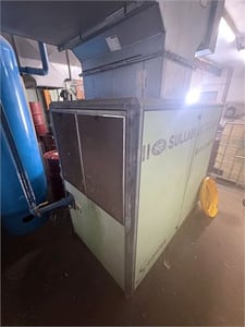 500 cfm, Sullair #7500PV/A, rotary screw air compressor, 100 HP, VSD, air-cooled, 57000 hours, 2009