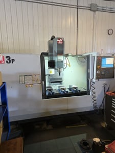 Haas #TM-3P, CNC Vertical Machining Center, 40" X, 20" Y, 16" Z, 57.8" x 14.5" table, 7.5 HP, 6000 RPM, CAT