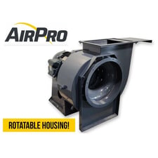 10000 cfm @ 17 S.P., AirPro #BIHS200, backward inclined centrifugal fan, 40 HP, 3540 RPM, 230/460 V., 3-ph.