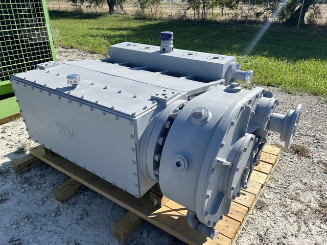 1000 HP SPM #QWS1000S, quintuplex well service pump, 0-hour rblt., 20,370 PSI. max, 2012