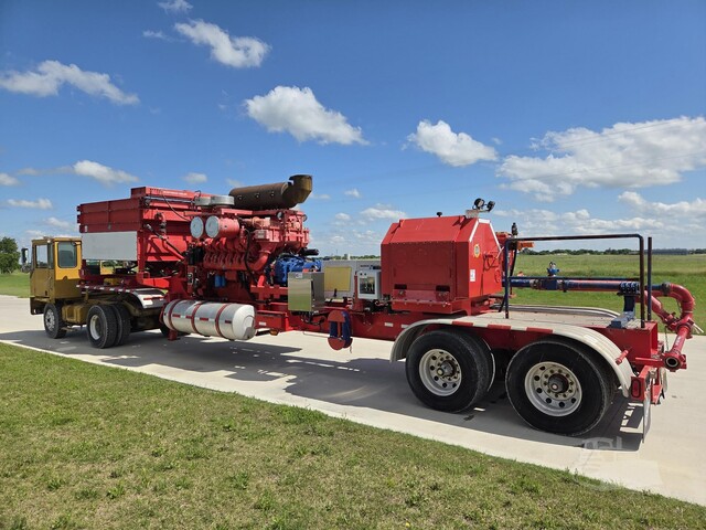 Image for 2250 HP Stewart & Stevenson #FT2251T, triplex frac pump trailer, MTU 12V4000 S81, 2734 hours, refurbished, export only, 2011