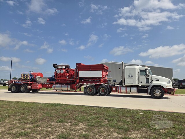 2250 HP Stewart & Stevenson #2251T, triplex frac pump trailer, refurbished, export only, 2010