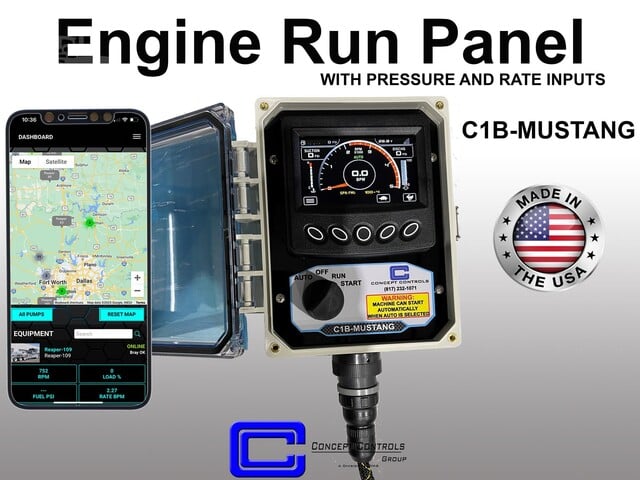 CCG #Mustang-C1B, engine run panel w/ Reaper monitoring, NEW