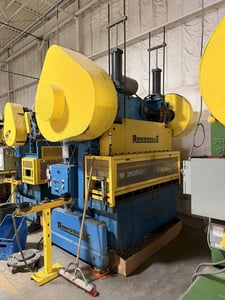 100 Ton, Rousselle/Heim #10B80, double crank gap frame press