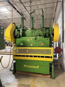 100 Ton, Rousselle #10B80, straight side double crank press