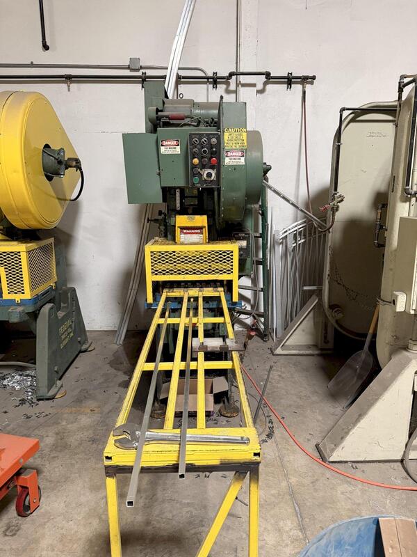 35 Ton, Niagara #M-35, single crank OBI gap frame press (2 available)
