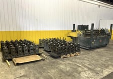 6 Stand, Yoder #Q-150, U-joint drive-rafted rollformer, 2" arbor, w/ 7 rafts & 42 stands