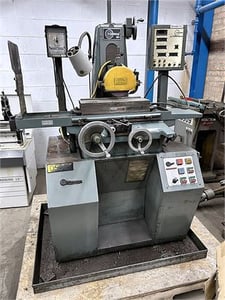 6" x 18" Harig #618W, surface grinder, 20" X, 6.75" Y, 12" Z, 7" wheel, 3450 RPM, Harig AutoStep III, Walker