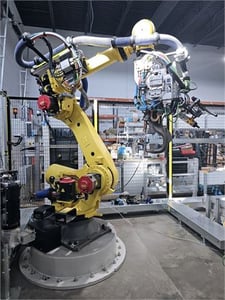 Fanuc, R-2000iC/210F, industrial robot, 463 lb. payload, 104.5" reach, 6-Axis, R-30iB controller, welding