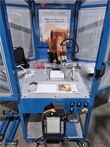 Kuka, KR-6-R700-Sixx, industrial robot training cell, 6-Axis, KR C4 Compact UL controller, SmartPAD, safety
