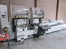 19.7" FOM Industrie #Blitz-50-Theta-C, aluminum cutting miter saw, 6.3" H x 7.9" width profile, 236" cut