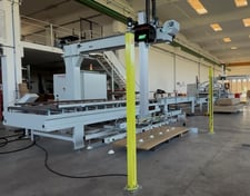 Formec #Fast, panel feeder / stacker, 118" x 51" x 2" max. panel, 47-1/4" stack height, 65 FPM, 157" roller