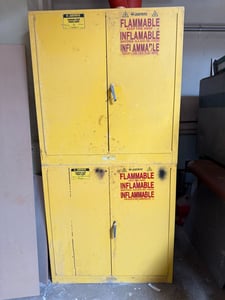 30 gallon, Justrite #25300, Flammable Liquid Storage Cabinet, dual door top/bottom units