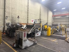 60" x .135" Braner, Slitting Line, 48,000 Lb, 20-24" ID, 72" outside dimension, 60k psi, 150 HP, 900 FPM
