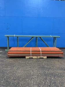 144" x 36" Pallet Racking, Tear Drop, (5) Uprights 144" x 36", (26) Beams 108" x 5"
