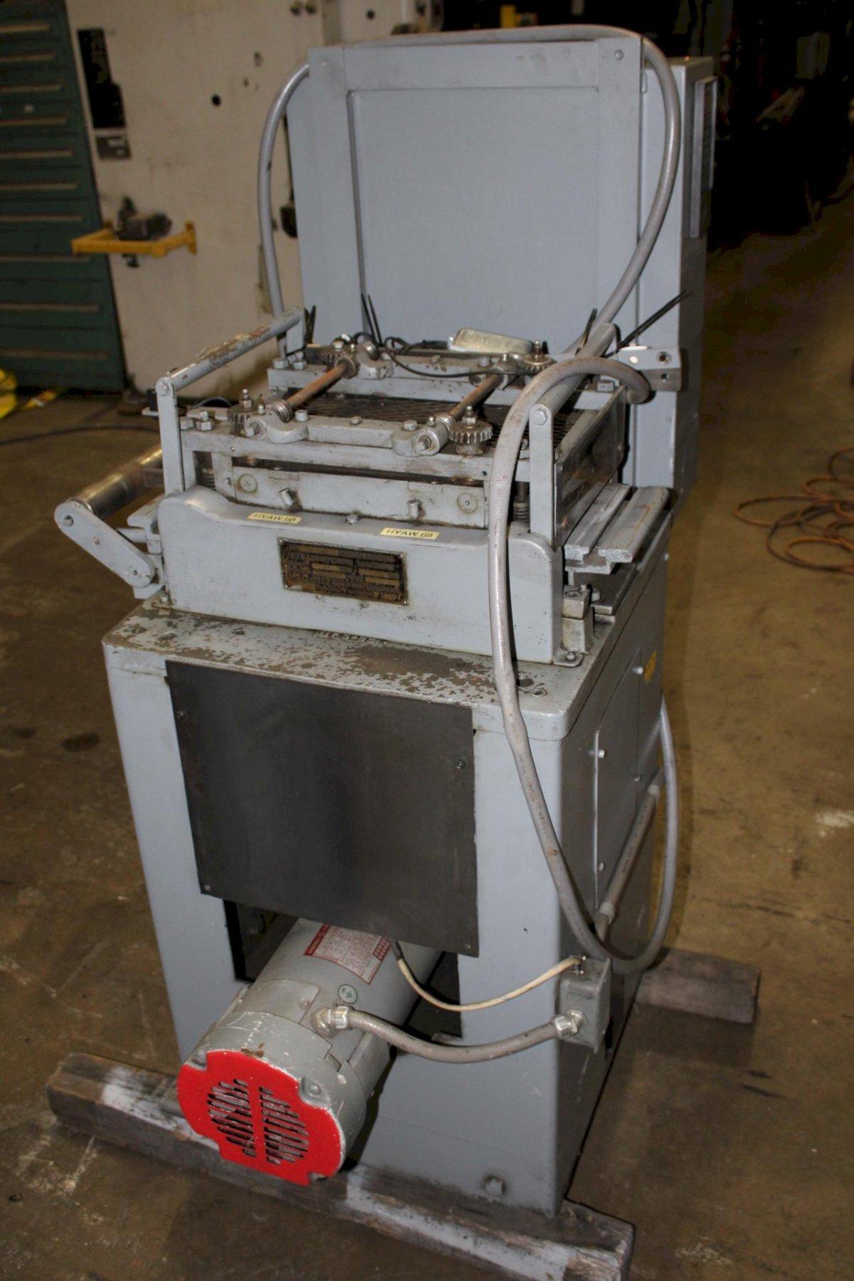 8" x .025" Littell #208-17PD, stock straightener, 17-roll, 8 over 9 all driven, 1-1/4" roll diameter, entry