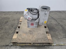 1500 cfm @ 16 S.P., Cincinnati Fan, cast aluminum pressure blower, 7.5 HP Emerson motor, 8" inlet/outlet