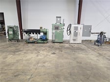 2.5" Davis Standard #25IN25, extruder, 30:1 L/D, 75 HP WEG AC motor, 17.26:1 gearbox ratio, 5 barrel & 5 die