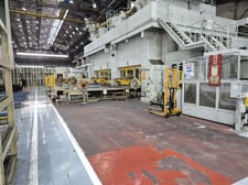 3500 Ton, Danly, 5-station transfer press line, 39.4" stroke, 53.9" Shut Height, 9.8" adj., 6-14 SPM, 3D