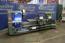 34"/44.5" x 80" Kingston #HR2000, gap bed engine lathe, 4-1/16" bore, 4-way rapid traverse, foot brake, 20 HP