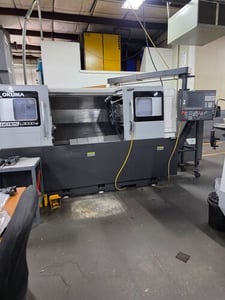 Okuma #Genos-L3000-E, CNC lathe, 20.4" swing, 11.81" diameter, 14" centers, 10" chuck, 2.7" bar, 3" bore
