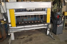50 Ton, Wainbee #HP3125, H-frame hydraulic press, 8" stroke, 70" x 10" bed, 10 HP
