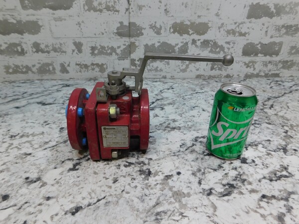 1" Richter #KNA, PFA ball valve, 150#, 245 psi @ 15°F, 95 psi @ 400°F, 11-604483-2-03, ENJS 1049, NEW