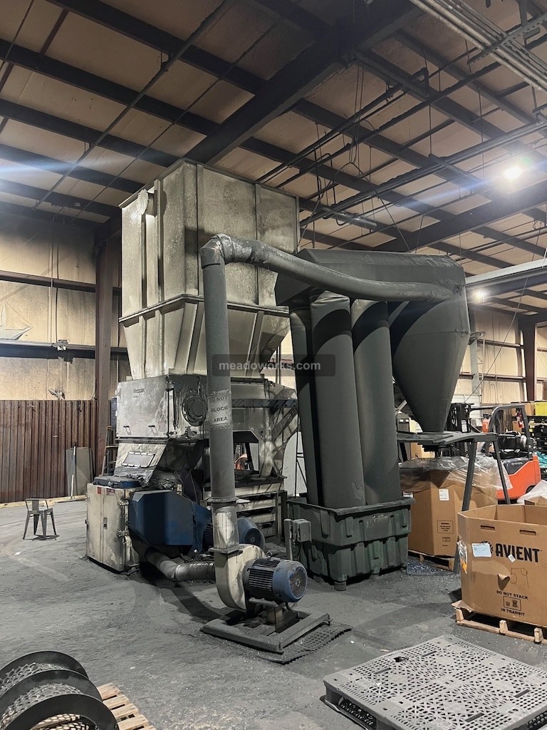 Vecoplan #VA1300MXL, Granulator, 51.18" input width, 51" rotor length, 19.5" rotor diameter, 60 shredding