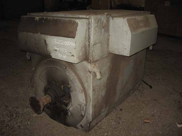 1750 HP 3572 RPM Teco Westinghouse, Frame 4512, TEFC, 2300 Volts