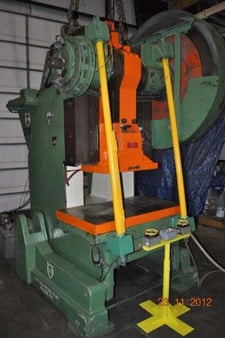 180 Ton, V &O #180ST, OBI press, 4" stroke, 15" Shut Height, 90 SPM, air clutch & brake