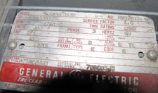 250 HP 1780 RPM General Electric #5K449BL2132, Frame 449TS, TEFC, 460 Volts (2 available)