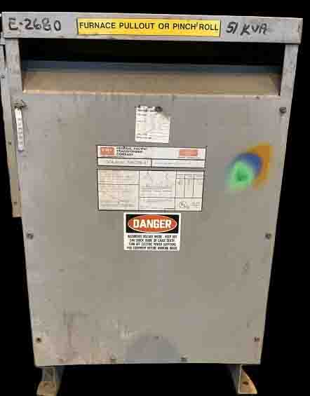 40 KVA 460 Primary, 460Y/266 Secondary, Federal Pacific, Isolation Transformer, 3 Phase (2 available)