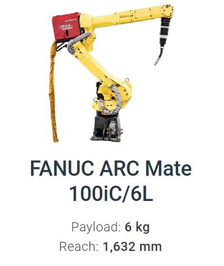 Fanuc, ARC Mate 100iC/6L, 6-Axis Articulated Robot, 6 Kg Payload, 1632 mm Reach, 2013(3 available)
