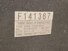 Fanuc, R-2000iB/165F, 6-Axis Articulated Robot, 165 Kg Payload, 2655 mm Reach, R-30iB Controller, 2013 (4