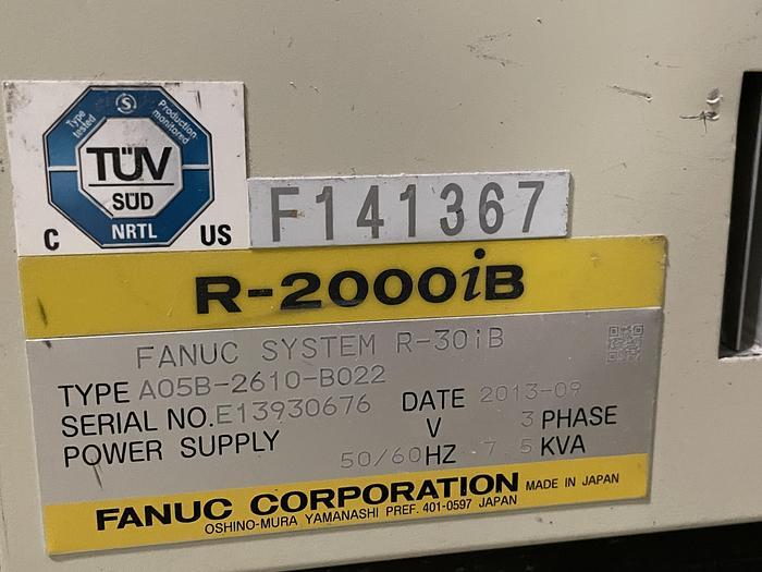 Fanuc, R-2000iB/165F, 6-Axis Articulated Robot, 165 Kg Payload, 2655 mm Reach, R-30iB Controller, 2013 (4
