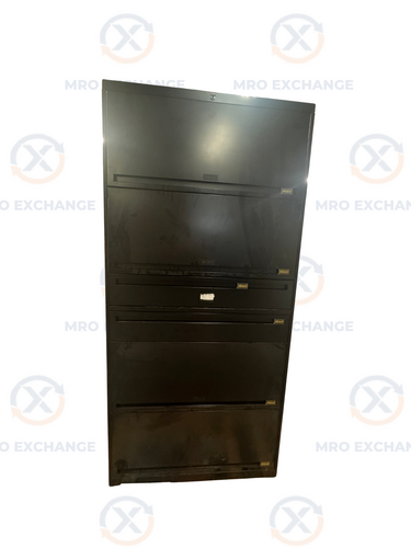 Allsteel Flipper Door Storage Cabinet, Multi Tier Steel Tower, (6) Lockable Compartments