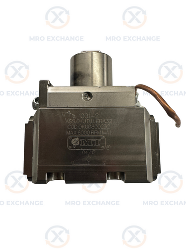 MT Marchetti #OKU0800232, Axial Twin Output Live Tool Holder, ERA32, 6,000 RPM Max, 1:1 Ratio, Coolant Through