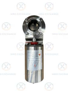 2" Adamant #AV-1PC-2VNC-304-S, Sanitary Pneumatic Butterfly Valve, Tri-Clamp, 304 Stainless Steel, 145 psi (2