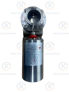 2" Adamant #AV-1PC-2VNC-304-S, Sanitary Pneumatic Butterfly Valve, Tri-Clamp, 304 Stainless Steel, 145 psi