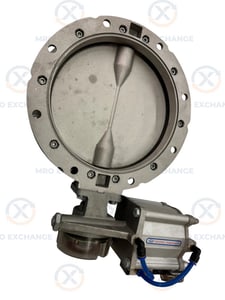 10" Krio #KRIO-250-DC24V, Single Flange Pneumatic Butterfly Valve, DN250, Aluminum Body, Stainless Disc, 24