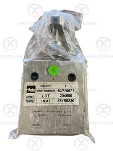 1" Parker Autoclave Engineers #10P16071, Pipe Needle Valve, 10,000 psi at Room Temperature