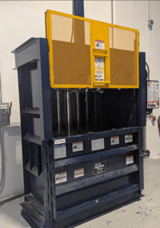 Marathon Equipment #V-6030HD, high density vertical baler, 60" x 25" opening, 10 HP, 208/230/460 V.