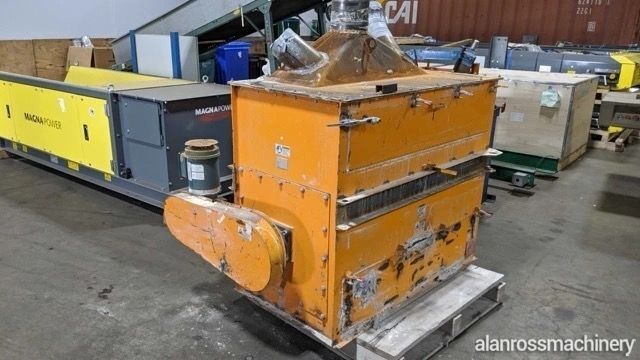 18" x 24" Eriez #HFP, permanent magnetic dry drum separator, 18" drum diameter, 48" width, belt drive