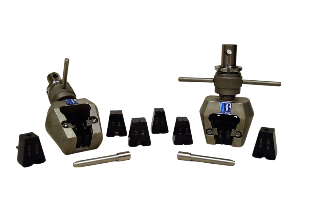 Wedge action tensile grips, 25 kN capacity, new set