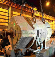 320 KW, 1750 RPM, General Electric #625C29F502521, Frame CD5423, Shunt, DPFG, 640 amp, 500 VDC (2 available)