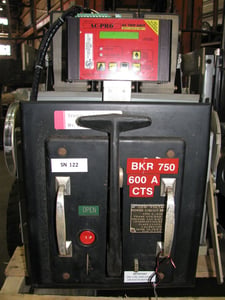 600 Amps, ITE #K-600, air circuit breaker, AC Pro trip, Rebuilt