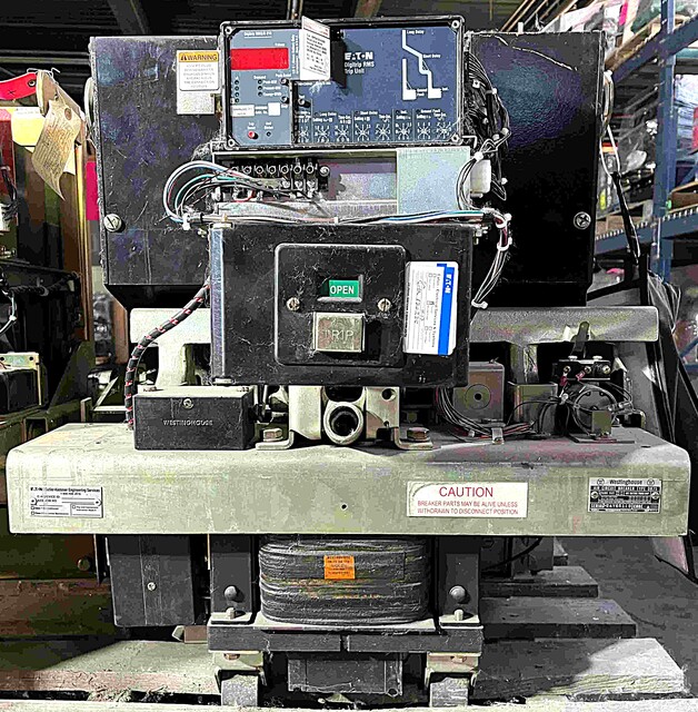 3000 Amps, Westinghouse #DB75, air circuit breaker, 600 Volts, Eaton Digitrip